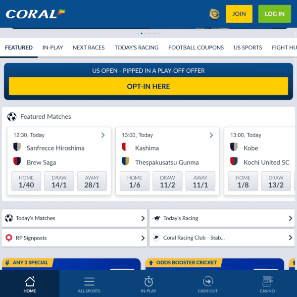 Coral Casino Live Baccarat