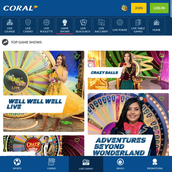 Coral Casino Live Roulette