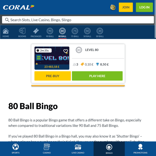 Coral Casino Rapid Fire Jackpots
