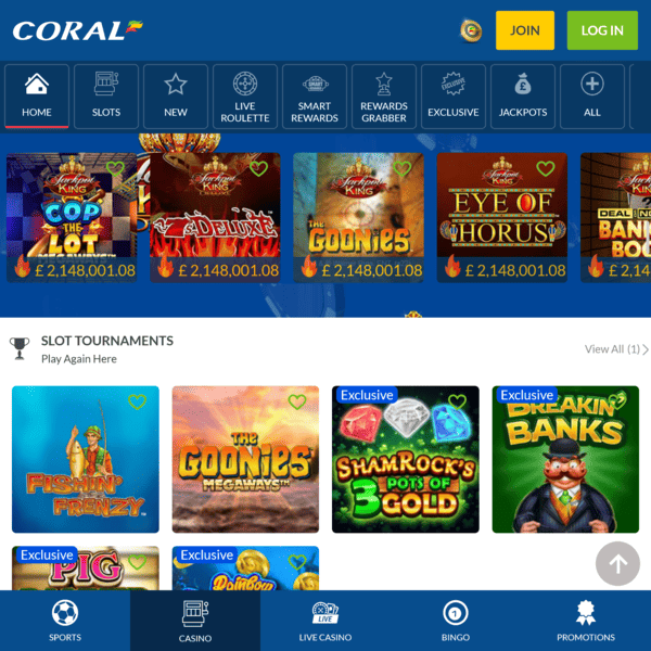 Coral Casino Slot Tournaments